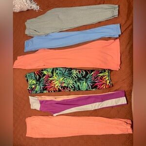 Bundle of brand new joggers, flared yoga pants, straight yoga pants size small
